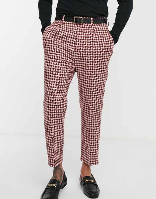 ASOS DESIGN Wedding - Abito slim doppiopetto pied de poule grande, 3 di 3