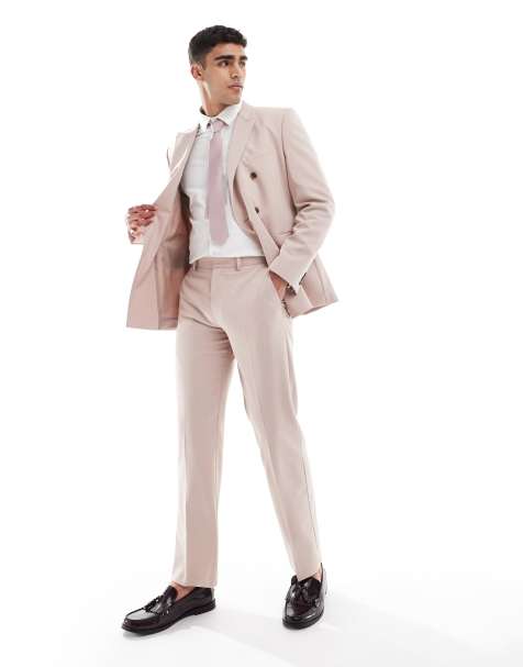 ASOS DESIGN - Pantaloni da abito dritti rosa chiaro - view 1