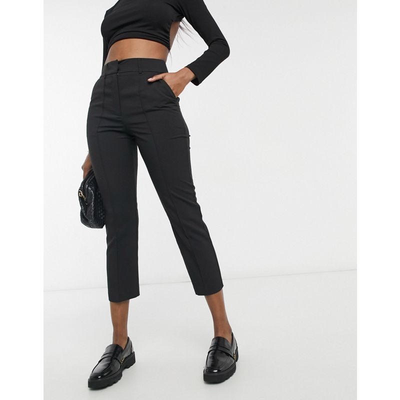 Pantaloni da abito Pwk4J DESIGN - Pantaloni da abito eleganti sartoriali Mix & Match a sigaretta neri