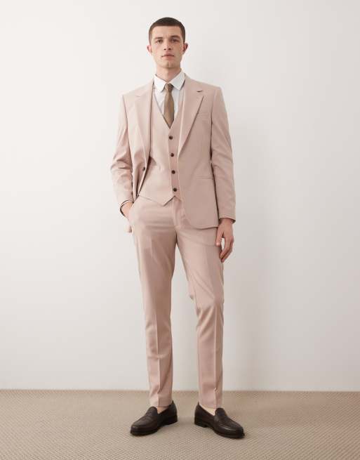 ASOS DESIGN - Pantaloni da abito skinny color blu polvere