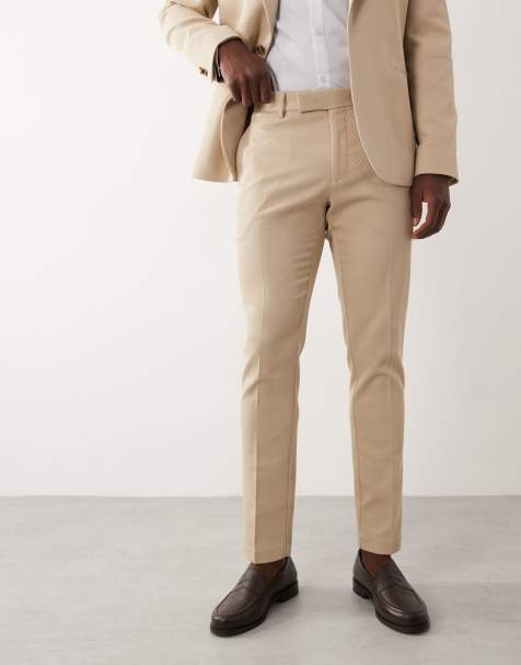 ASOS DESIGN - Pantaloni da abito skinny color pietra - view 1