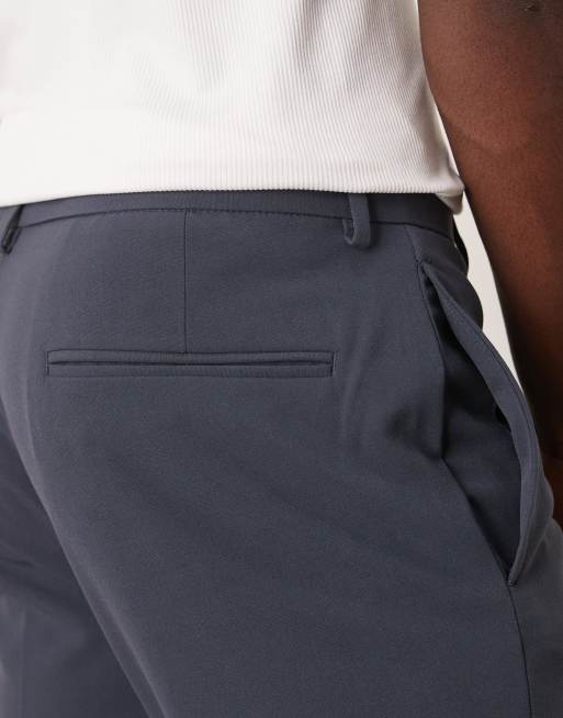 ASOS DESIGN - Pantaloni da abito skinny elasticizzati in quattro direzioni blu navy, 4 di 5