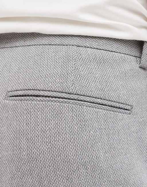 ASOS DESIGN - Pantaloni da abito skinny grigi in misto lana, 3 di 5