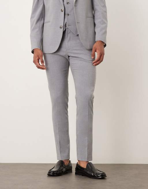 ASOS DESIGN - Pantaloni da abito skinny grigi, 2 di 5