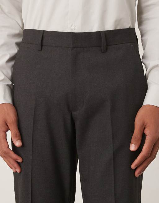 ASOS DESIGN - Pantaloni da abito slim grigi, 4 di 5