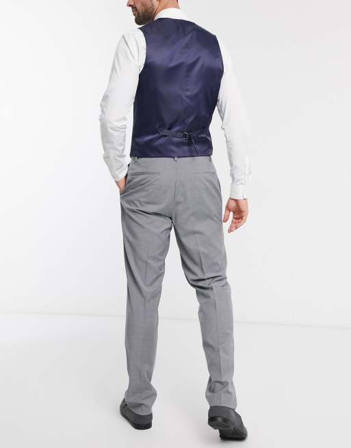 ASOS DESIGN - Pantaloni da abito slim grigio medio, 2 di 4