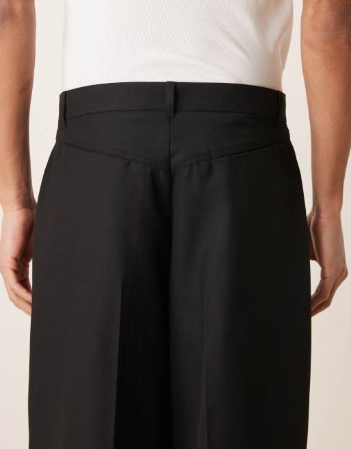 ASOS DESIGN - Pantaloni da abito super affusolati in twill neri, 5 di 5