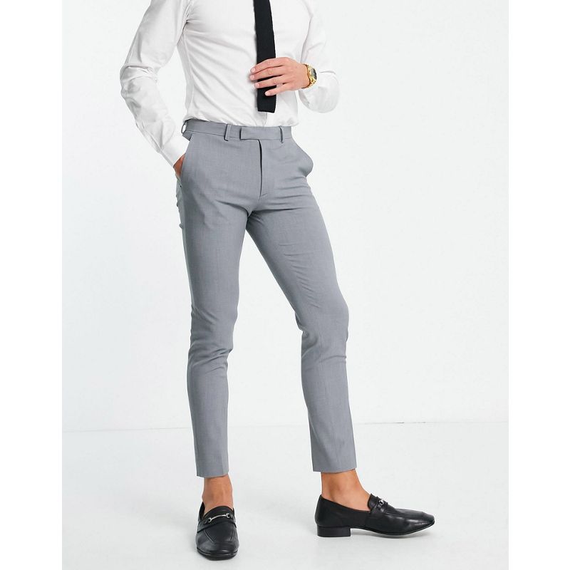 IEesB Pantaloni da abito DESIGN - Abito super skinny grigio medio