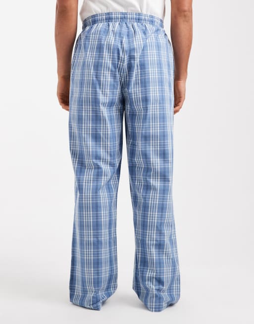ASOS DESIGN - Pantaloni da casa blu a quadri, 2 di 4