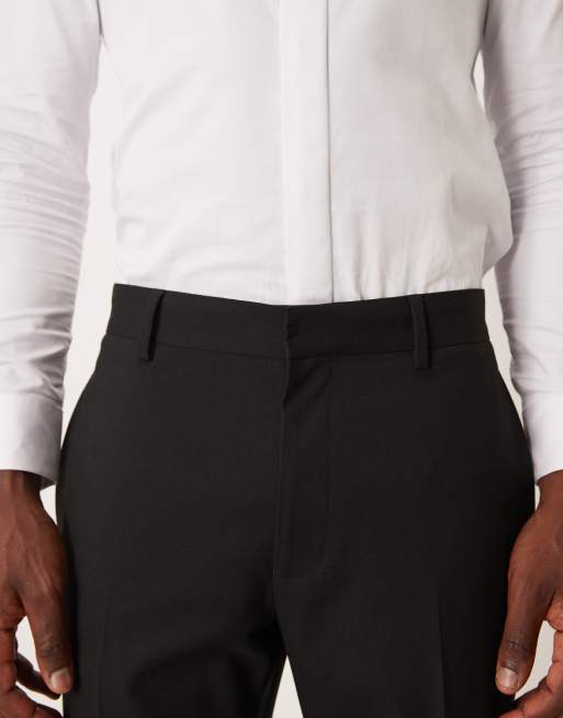 ASOS DESIGN - Pantaloni da smoking slim neri, 5 di 5