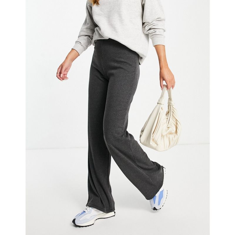 DESIGN - Pantaloni dad a coste color antracite