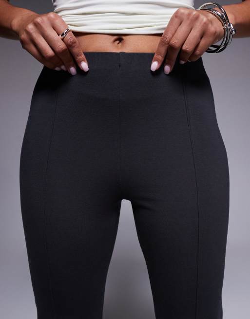 ASOS DESIGN - Pantaloni dritti antracite con pinces e spacco sul fondo, 5 di 5