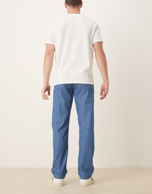 ASOS DESIGN - Pantaloni dritti in chambray , 3 di 5