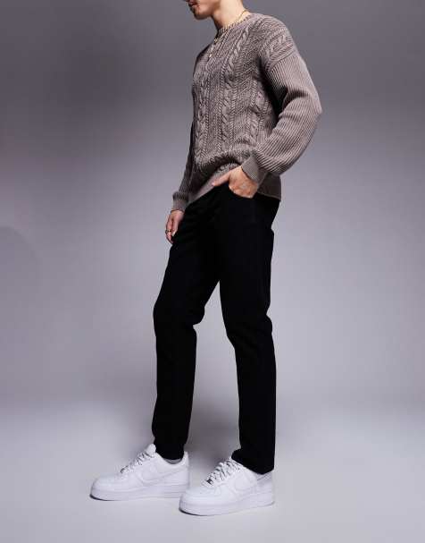 ASOS DESIGN - Pantaloni dritti neri in velluto a coste - view 1