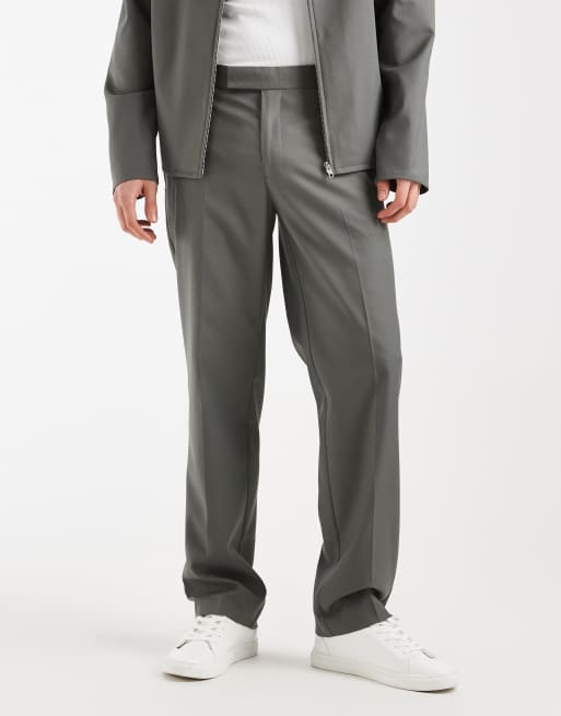 ASOS DESIGN - Coordinato harrington elegante kaki chiaro, 2 di 3