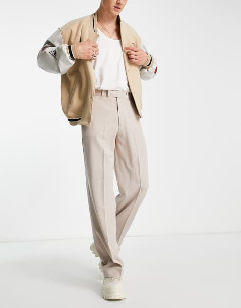 ASOS DESIGN - Pantaloni eleganti a fondo ampio grigio pietra - view 1