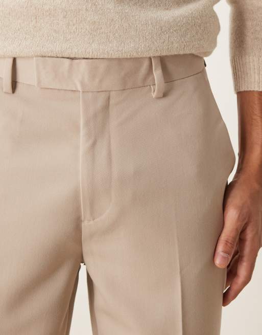 ASOS DESIGN - Pantaloni eleganti affusolati color pietra, 3 di 5