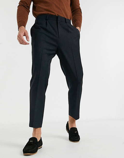 Asos Uomo Abbigliamento Pantaloni e jeans Pantaloni Pantaloni chinos Pantaloni slim eleganti affusolati neri 