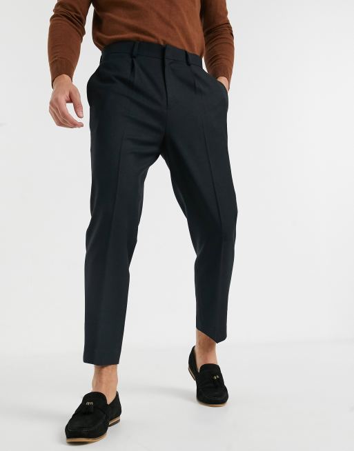 Pantaloni eleganti dal taglio dritto, neri --57%