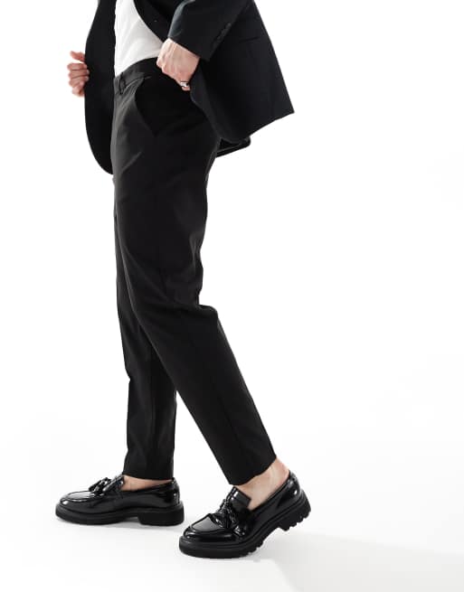 ASOS DESIGN - Pantaloni eleganti affusolati neri, 5 di 5