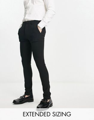 ASOS DESIGN extreme super skinny smart trouser in black - ASOS Price Checker