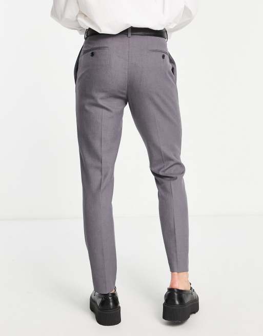ASOS DESIGN - Pantaloni eleganti skinny grigi, 2 di 4