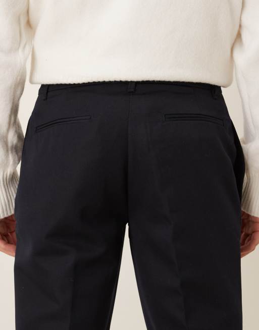 ASOS DESIGN - Pantaloni eleganti slim blu navy, 5 di 5