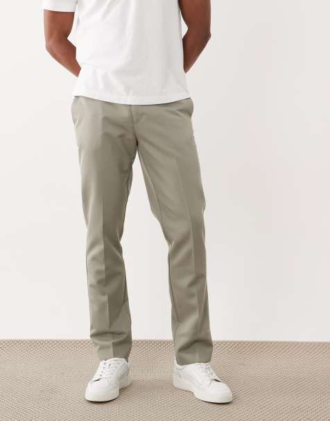 ASOS DESIGN - Pantaloni eleganti slim verde salvia - view 1