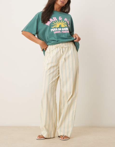 ASOS DESIGN - Pantaloni gialli a righe - view 1