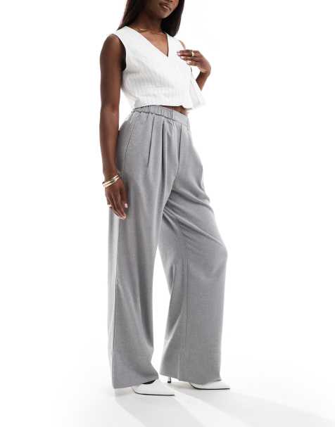 ASOS DESIGN - Pantaloni in flanella color grigio chiaro - view 1