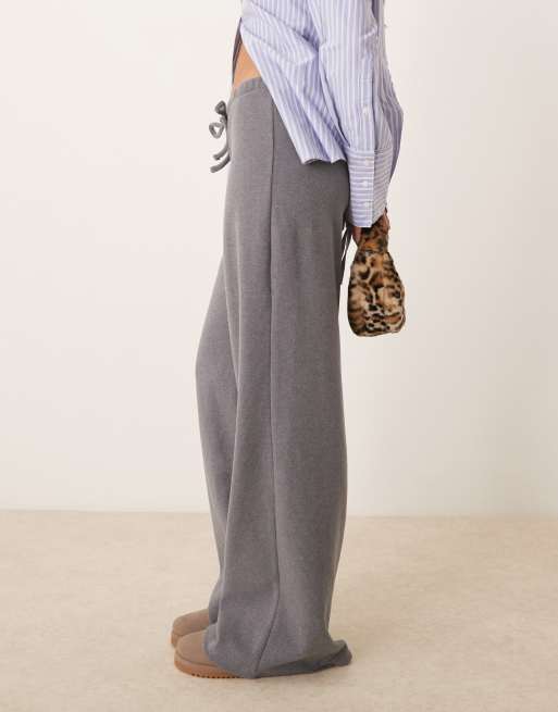 ASOS DESIGN - Pantaloni morbidi color antracite larghi in coordinato, 5 di 5