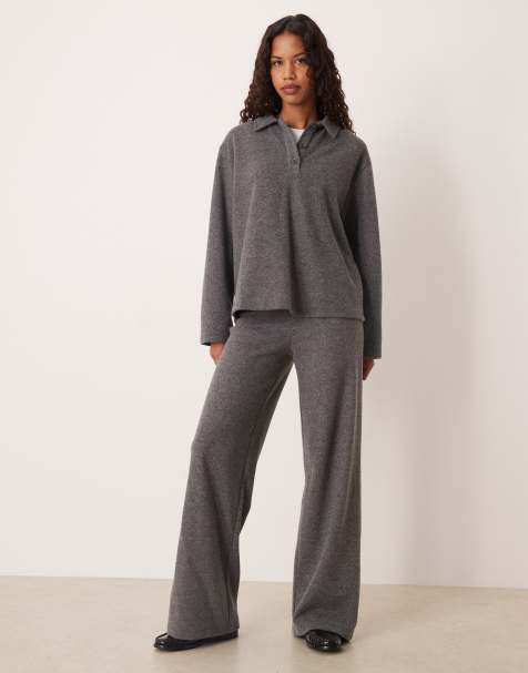 ASOS DESIGN - Pantaloni morbidissimi grigi in coordinato - view 1