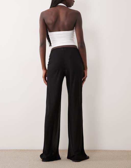 ASOS DESIGN - Pantaloni neri in coordinato, 5 di 5