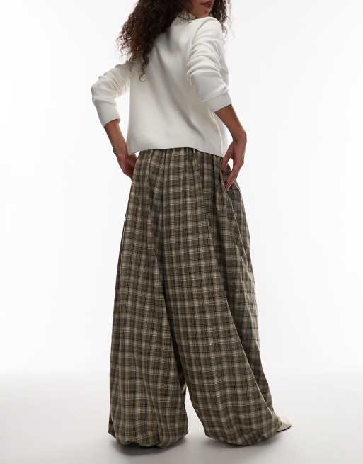 ASOS DESIGN - Pantaloni sartoriali a palloncino a quadri, 3 di 5