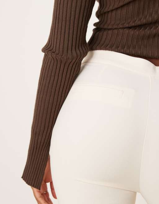 ASOS DESIGN - Pantaloni sartoriali a zampa latticello, 2 di 5
