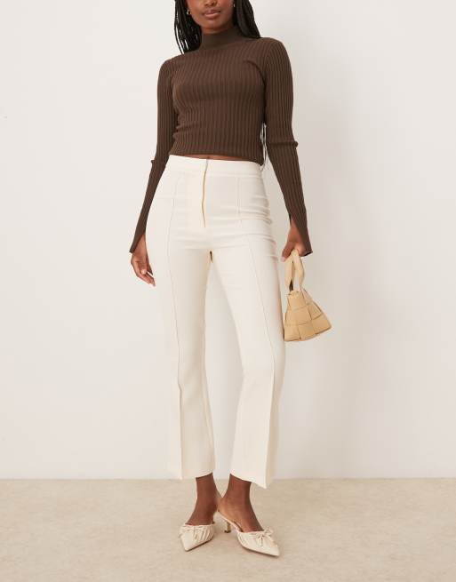 ASOS DESIGN - Pantaloni sartoriali a zampa latticello, 3 di 5