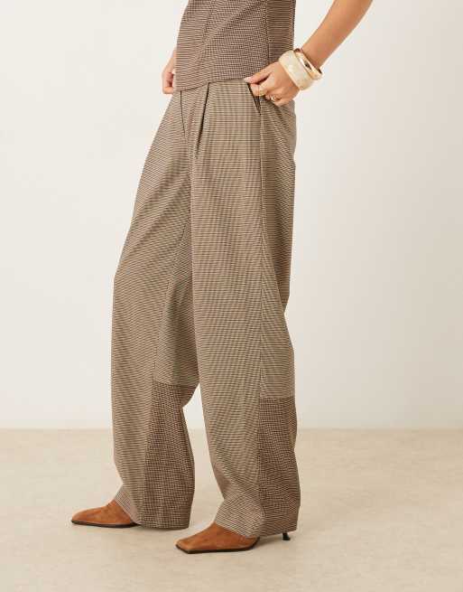 ASOS DESIGN - Pantaloni sartoriali bombati a quadri misti in coordinato, 3 di 5