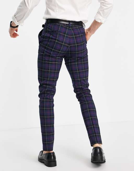 Pantaloni 2025 tartan uomo