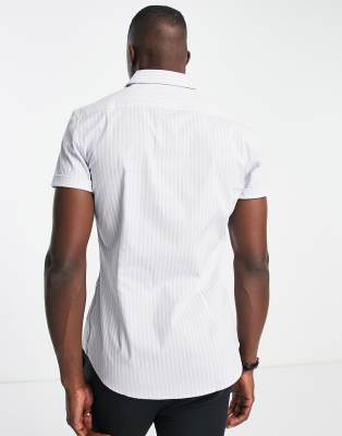 Pantaloni skinny eleganti blu pallido a righe - ASOS DESIGN Camicia donna  - immagine3