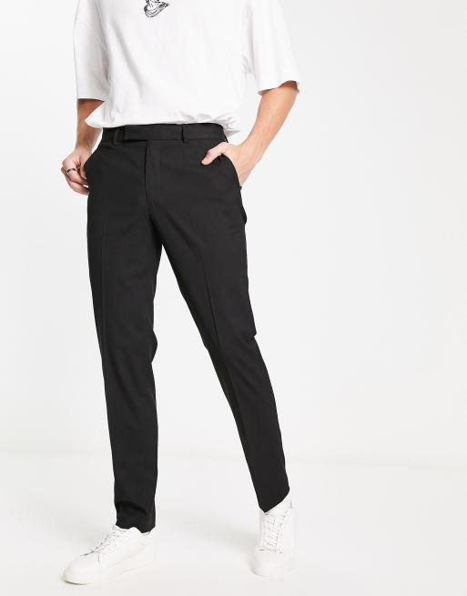 ASOS DESIGN - Pantaloni slim da abito neri, 2 di 4