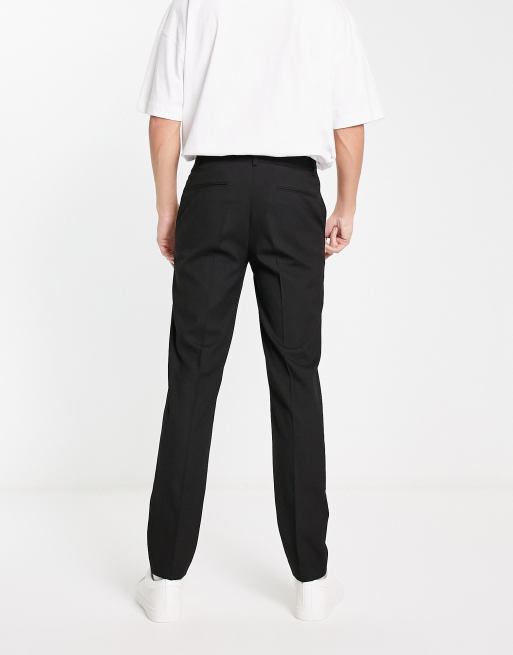 ASOS DESIGN - Pantaloni slim da abito neri, 3 di 4