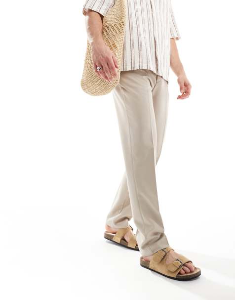 ASOS DESIGN - Pantaloni slim eleganti color pietra - view 1
