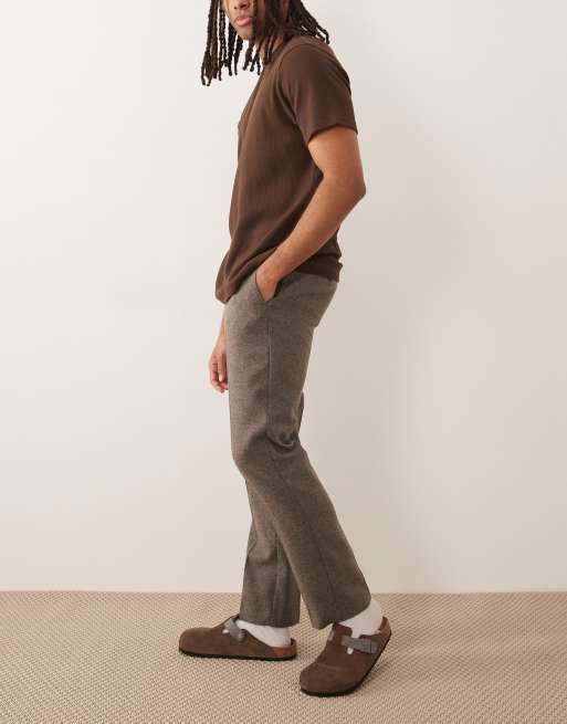 ASOS DESIGN - Pantaloni slim sartoriali in misto lana antracite, 3 di 5