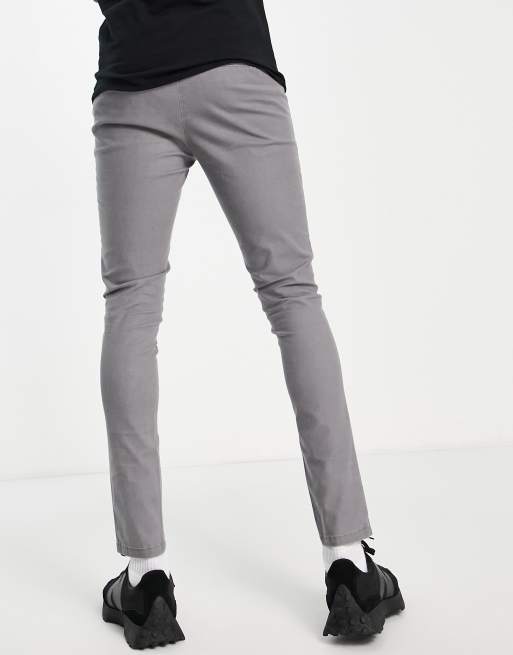 ASOS DESIGN - Pantaloni super skinny antracite con tasche sul davanti, 2 di 4