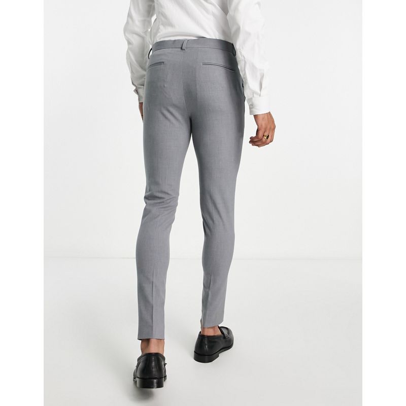 Pantaloni skinny Pantaloni e chino DESIGN - Pantaloni super skinny eleganti, colore grigio