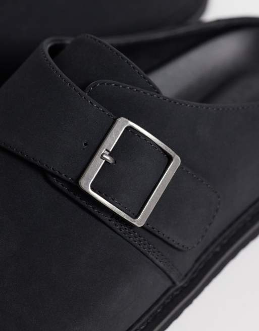 ASOS DESIGN – Pantoletten in Schwarz mit Schnalle, 3 von 4