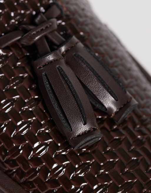 ASOS DESIGN – Pantoletten-Loafer in Braun mit Prägung und Quasten, 4 von 4