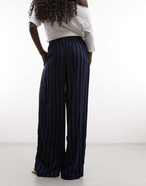 ASOS DESIGN pants in blue stripe, 4 of 5