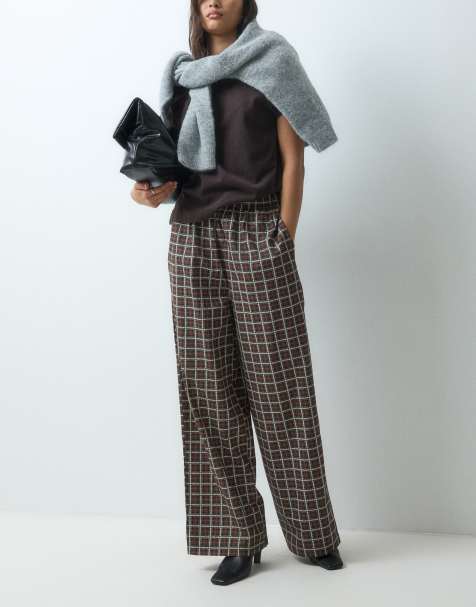 ASOS DESIGN pants in check - view 1