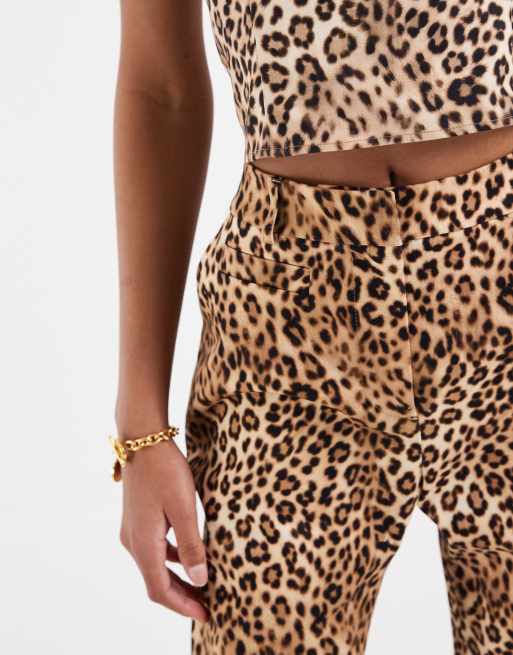 ASOS DESIGN pants in leopard print - part of a set, 3 of 5